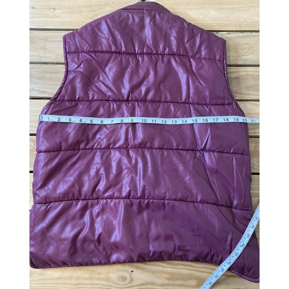 Vintage OLYMPIC Trails Plaid Reversible Vest M - Picture 5 of 5